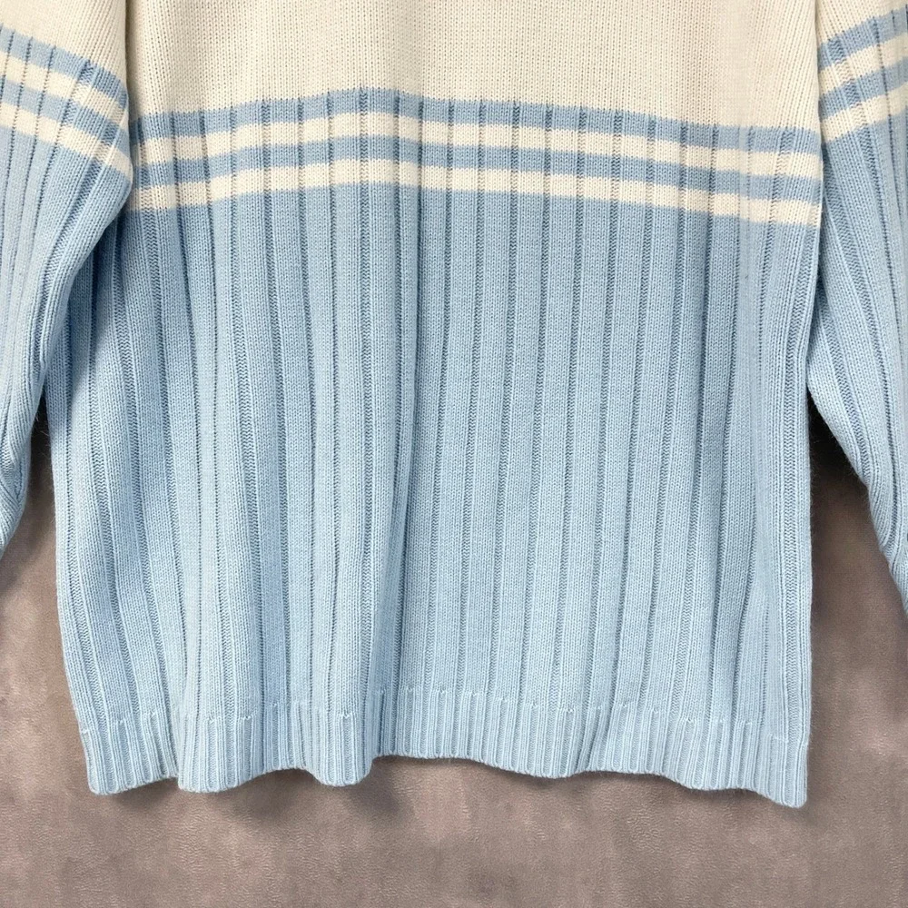 Y2K Southpole Sweater Mens XL Striped Mock Neck Street Skater Hip Hop McBling